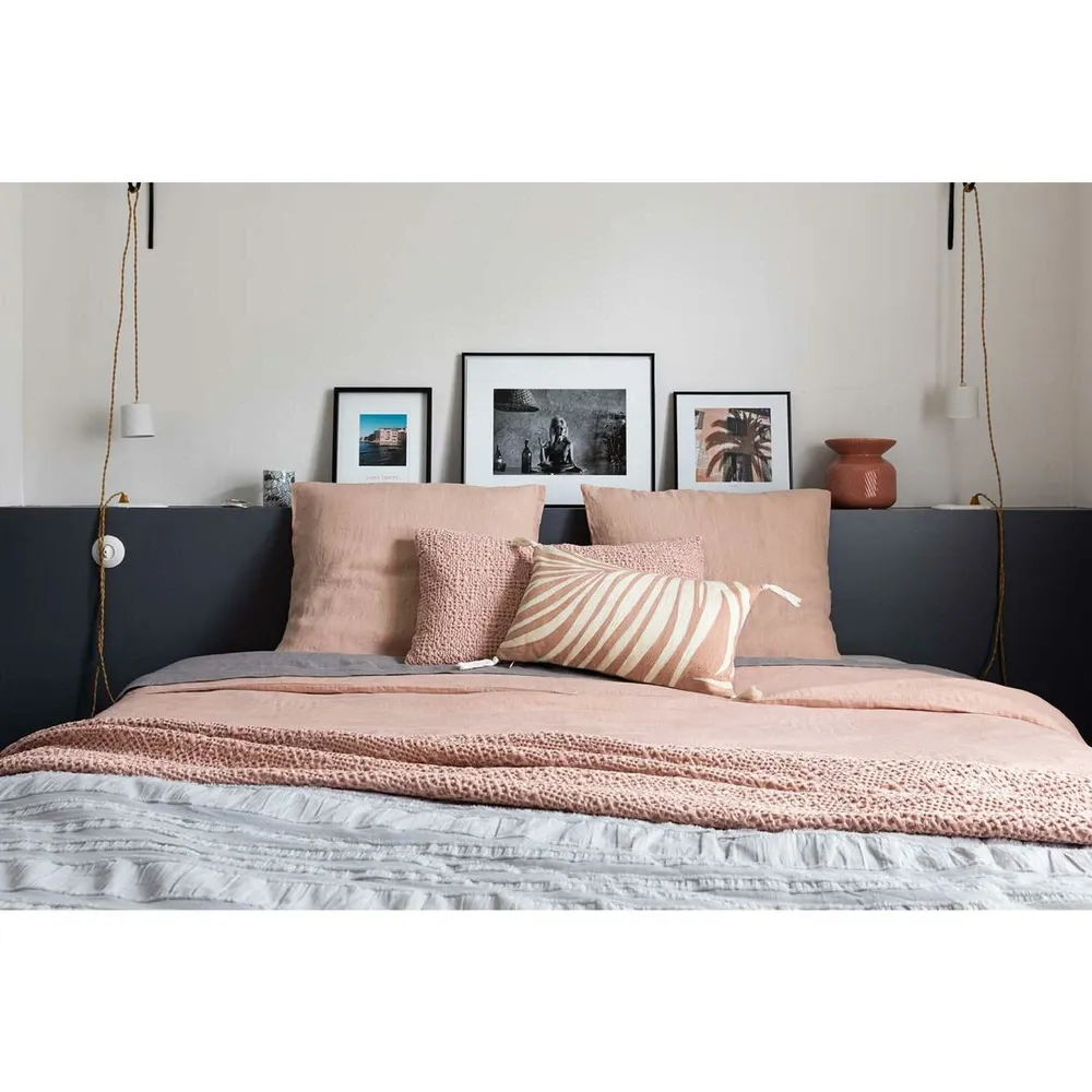 Protège-coussin Housse de couette stonewashed zeff aubepine 140 x 200 cm