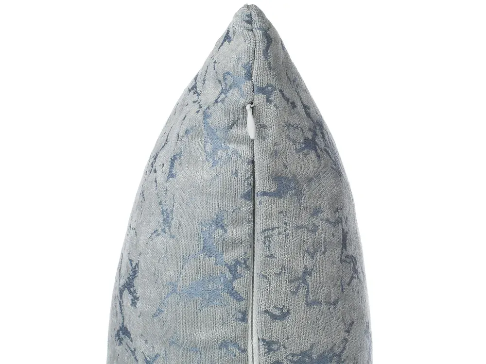Set 2 Cushions Cracked Pattern 45 x 45 cm Grey WISTERIA