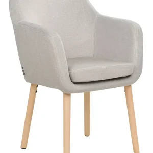 Tissu doux Dining Chair Taupe YORKVILLE II