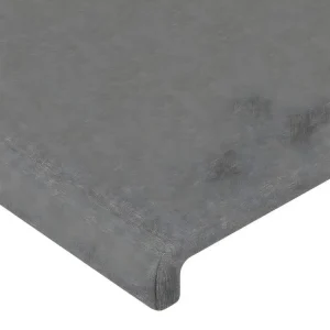 Têtes de lit 2 pcs Gris noir 90x5x78/88 cm Tissu