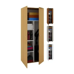 Vandol II Armoire universelle, armoire de nettoyage 2 portes, finition hêtre. en Tissu Respirant