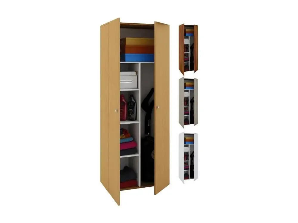 Vandol II Armoire universelle, armoire de nettoyage 2 portes, finition hêtre. en Tissu Respirant