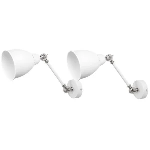 Wandlamp set van 2 wit MISSISSIPPI M