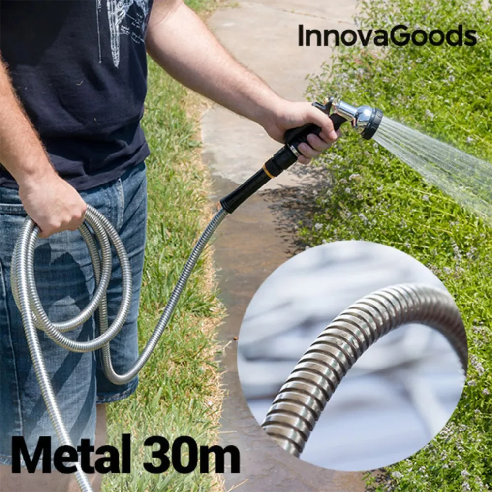 Tuyau Métallique Incassable InnovaGoods (30 m)
