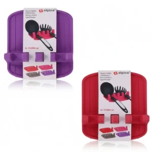 Porte-couverts de cuisine en silicone Alpine - Repose-cuillère 4 couleurs ALPINA