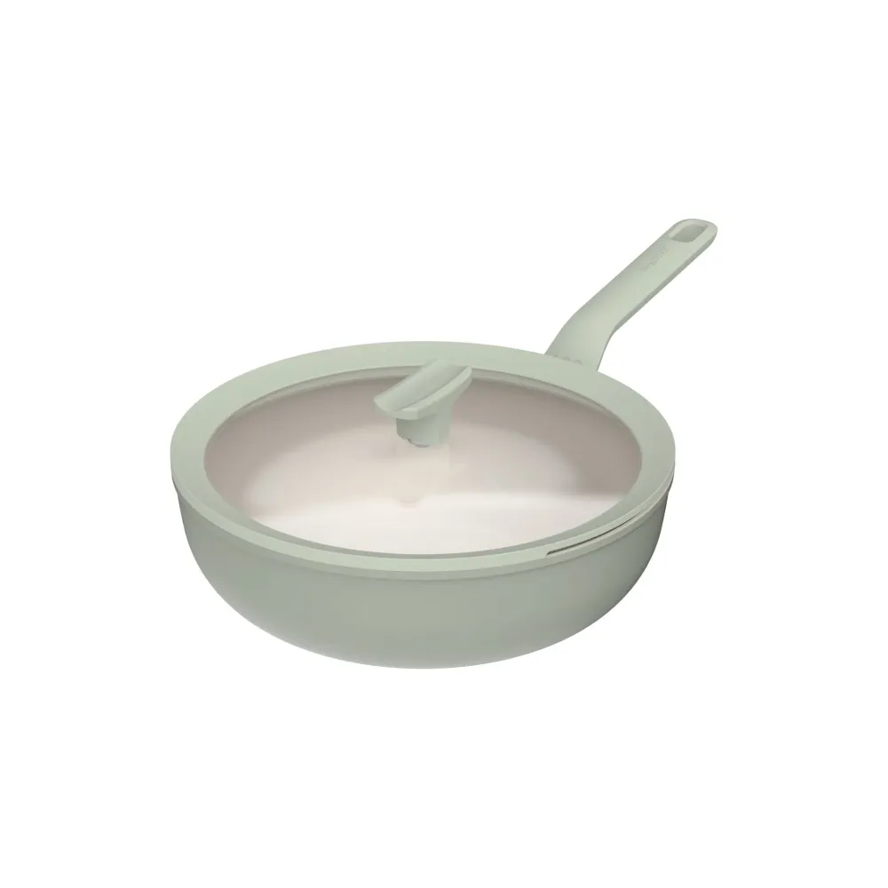 Wok LEO antiadhésif avec couvercle Balance Sage - Ø 28cm BergHOFF Belgium