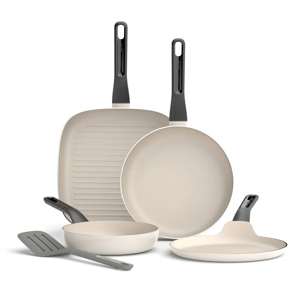 Ensemble de Poêles à Frire Antiadhésives 4 Pièces LEO Glints Spirit avec Spatule Balance BergHOFF