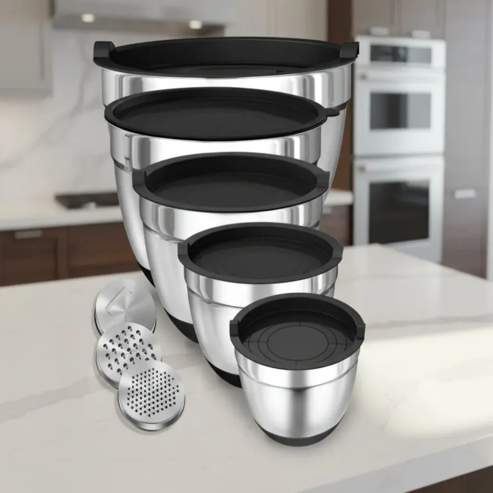 BOWLUX MIXSTACK – Bols hermétiques avec fonds antidérapants pour une préparation des repas facile Cozey Maison