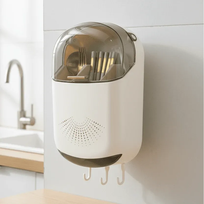 CHOPRACK – Organisateur de couverts mural pour baguettes et cuillères Cozey Maison