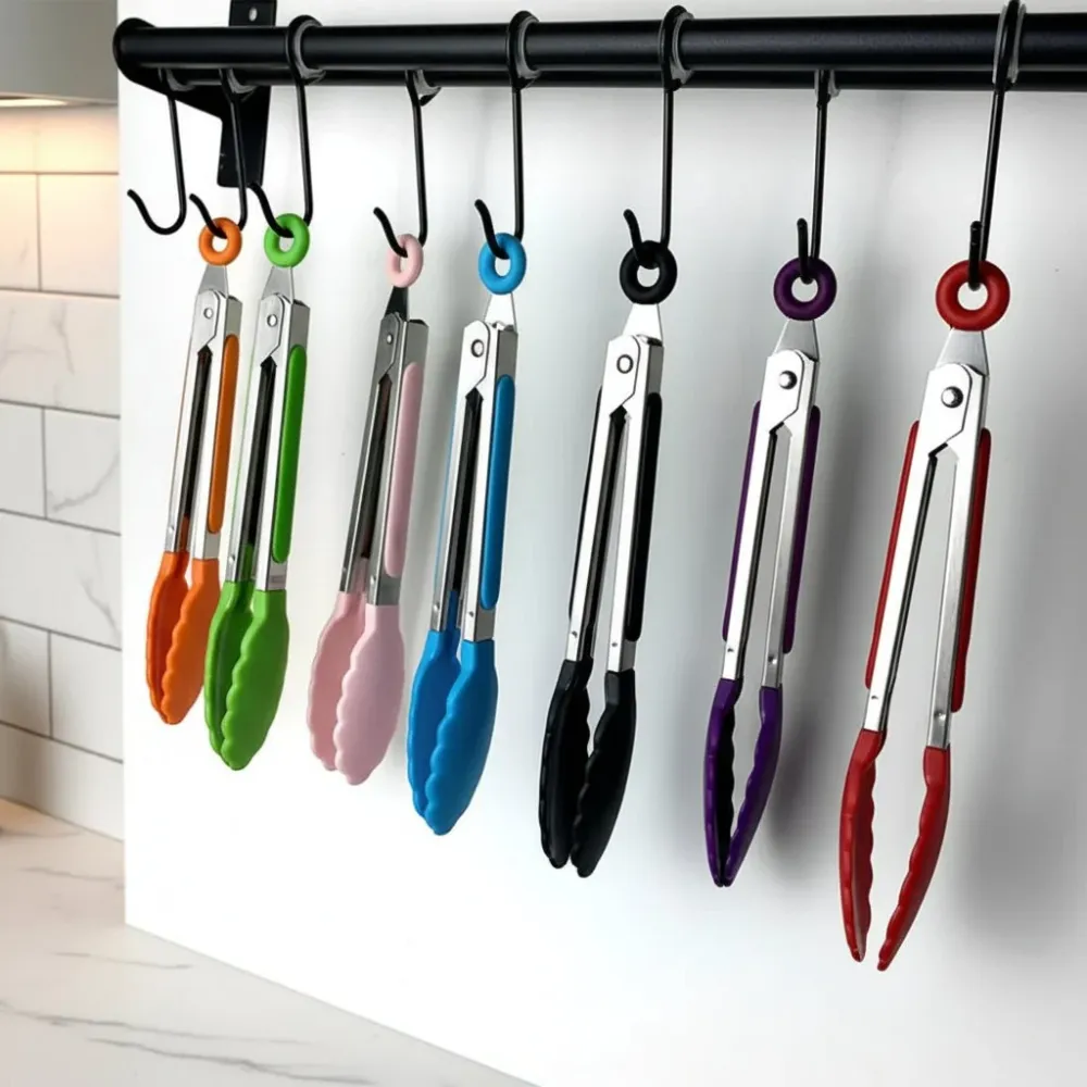 COOKTONG - Pince de cuisine et de service avec poignée antidérapante pour une prise précise et un travail confortable en c...