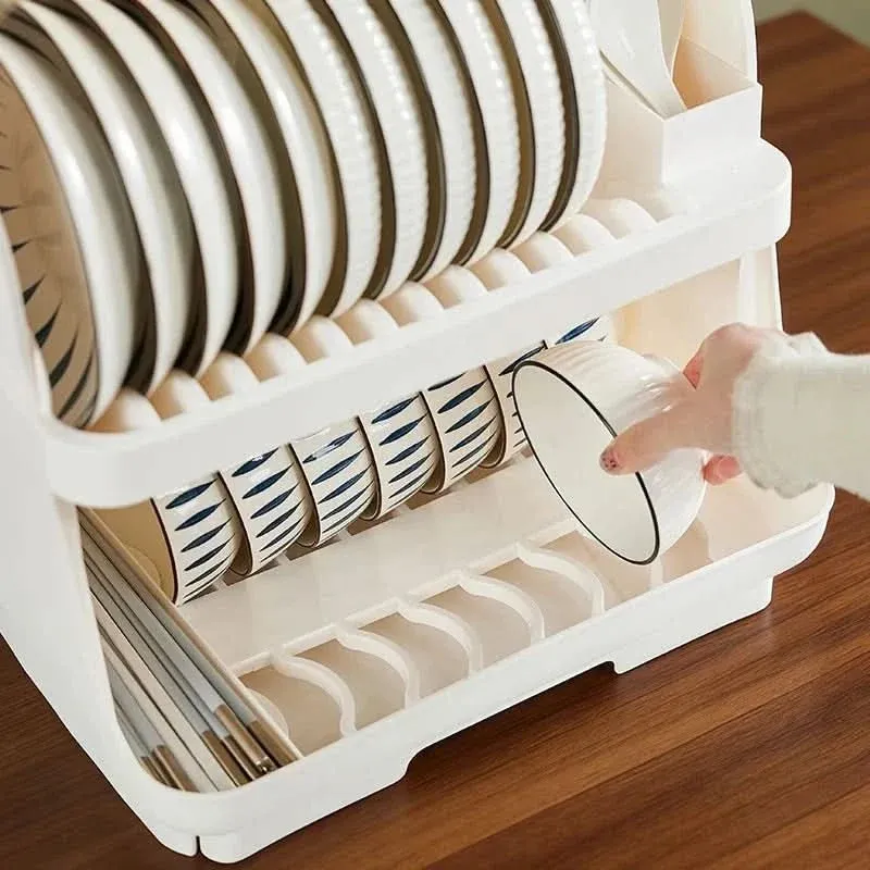 DISHSTACK – Égouttoir en plastique pour évier et organisation de la vaisselle Cozey Maison