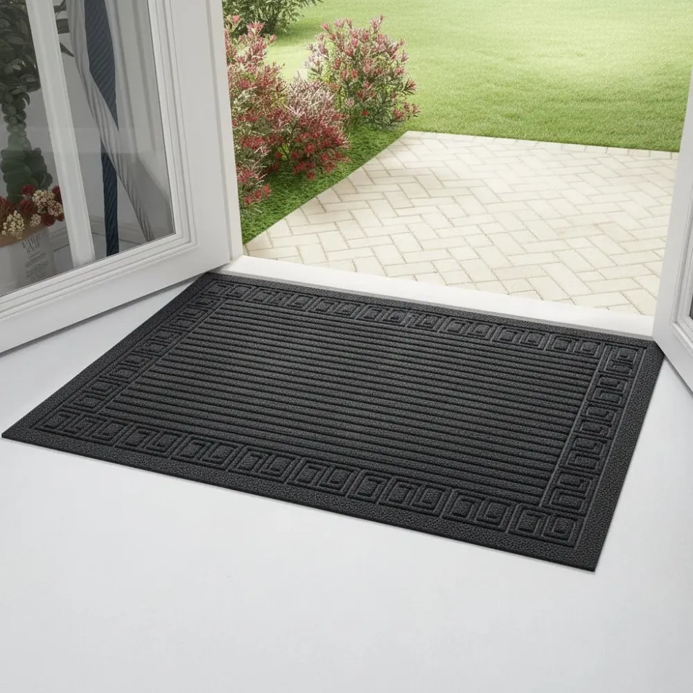MUDCONTROL – Tapis de porte en caoutchouc antidérapant pour une absorption maximale de la saleté 43cm Cozey Maison