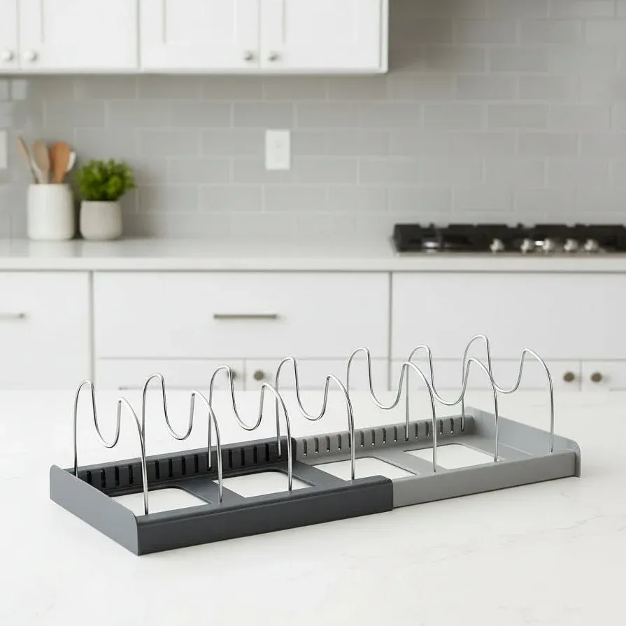 ORGANISET – Étagère de cuisine en métal réglable avec pieds antidérapants Cozey Maison