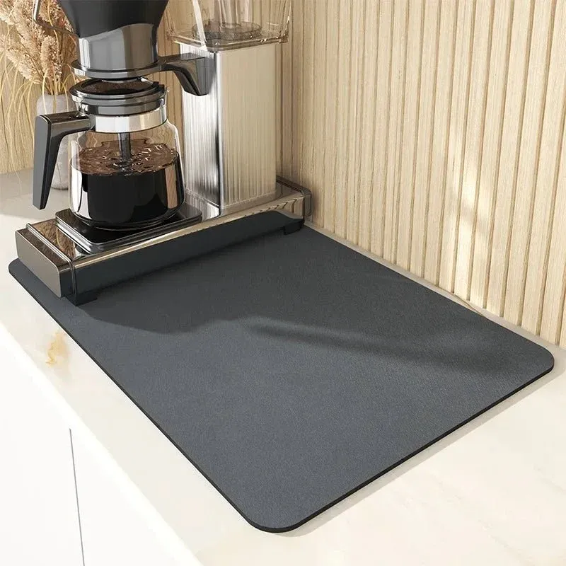 PUREDRY – Tapis d'égouttage de cuisine en diatomite avec absorption d'eau ultra-rapide Cozey Maison