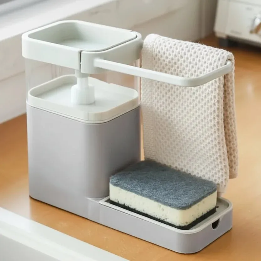 SCRUBFLOW – Brosse de lavage avec distribution automatique de savon et support Cozey Maison