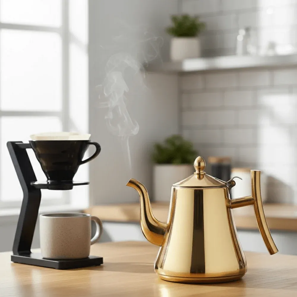 STEELBREW – Bouilloire à induction premium avec filtre intégré Cozey Maison