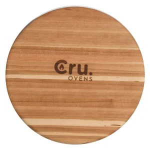 Planche à découper ronde 14" en bois de cerisier Gourmet Cru Ovens
