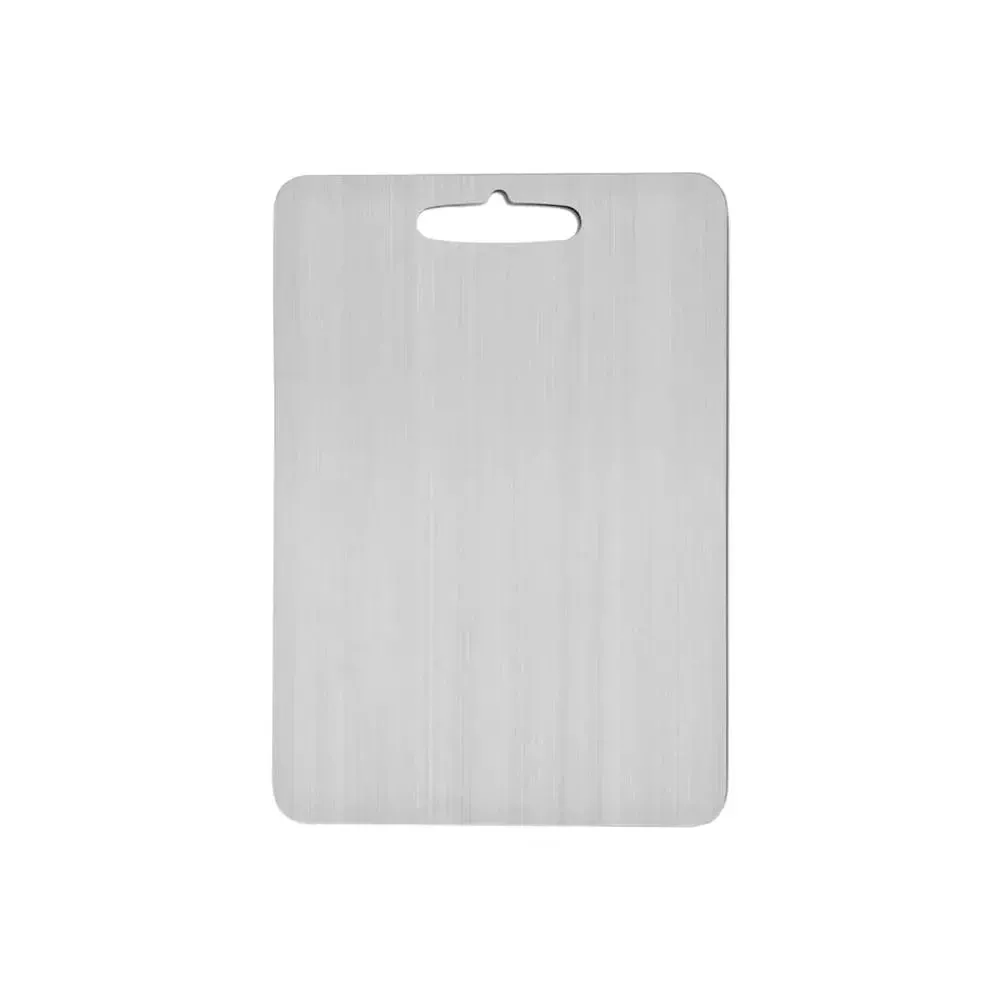 Planche à découper double face en acier inoxydable 304 – 11,02 x 15,35 pouces