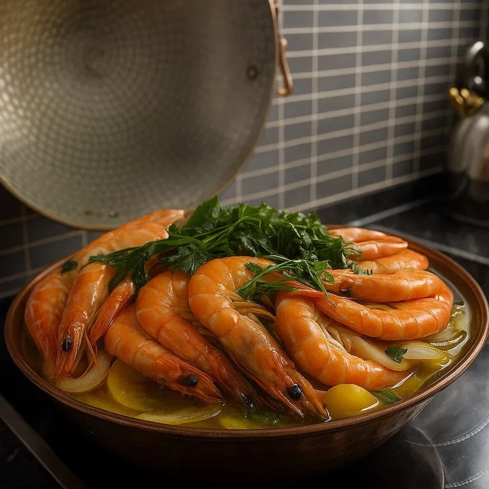 Cataplana en cuivre 8 à 10 couverts - 36cm