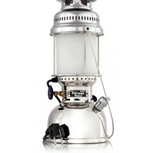 Petromax HK500 en laiton nickelé et chromé électrique (lampe de table)