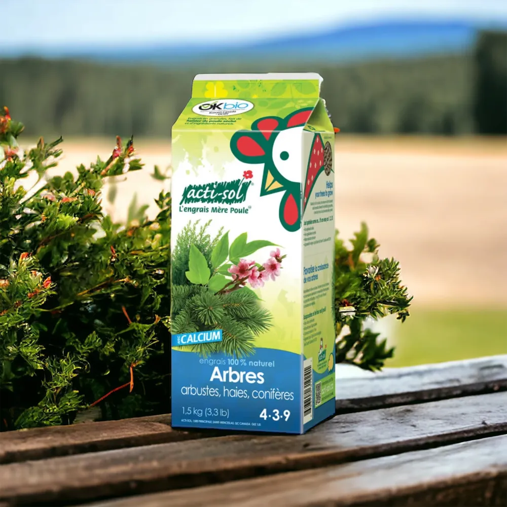 Engrais 100% naturel Arbres, Arbustres, Haies & Conifères 1. acti-sol