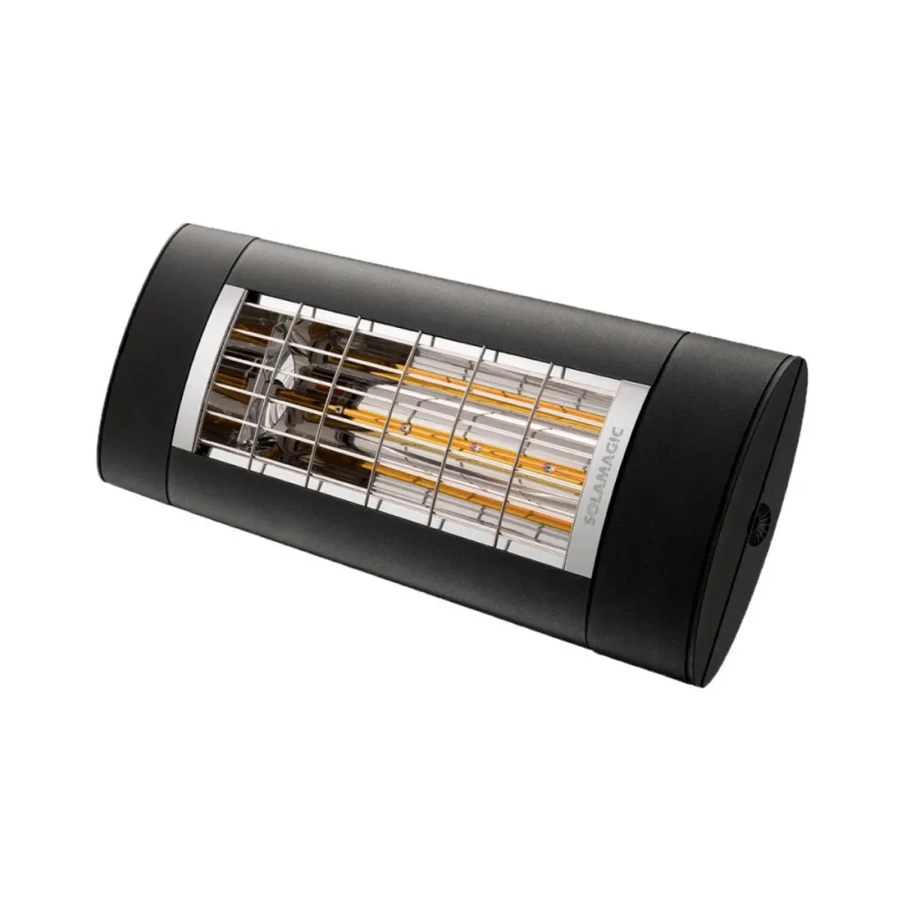 Solamagic Chauffage de terrasse S1+ 1400W Chauffage infrarouge Premium Nano-Anthracite 52x20x9,2 cm