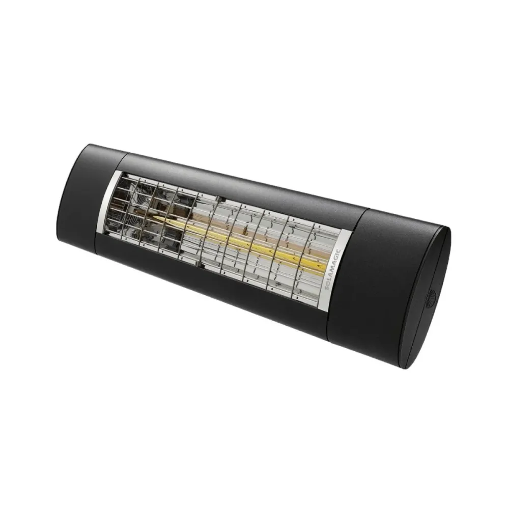 Solamagic Chauffage de terrasse D2 ARC radiateur foncé 2000W Nano-Anthracite 86,6x20x9,2 cm