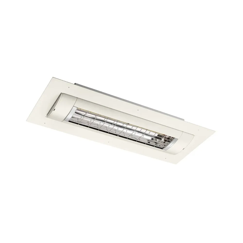 Solamagic Chauffage de terrasse D3 radiateur encastré au plafond foncé 2000W Blanc