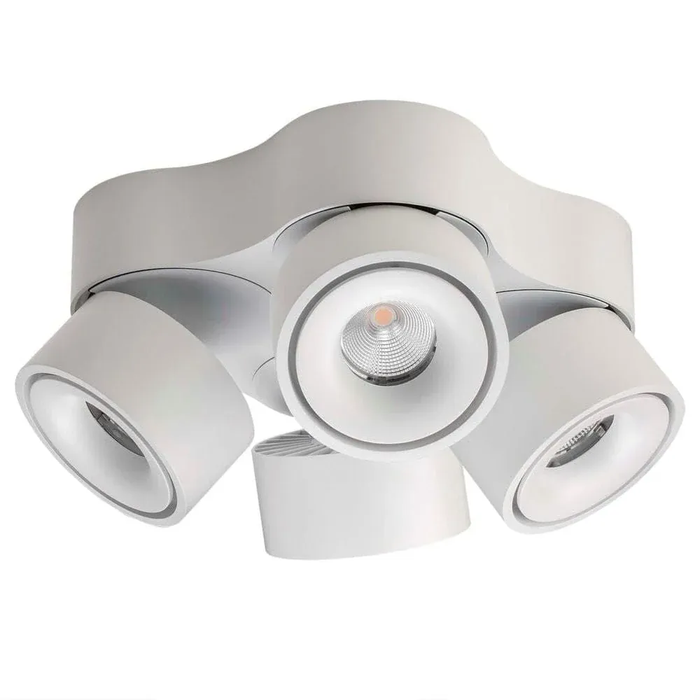 Spots de plafond Antidark Easy Quattro 4L LED D 10 cm