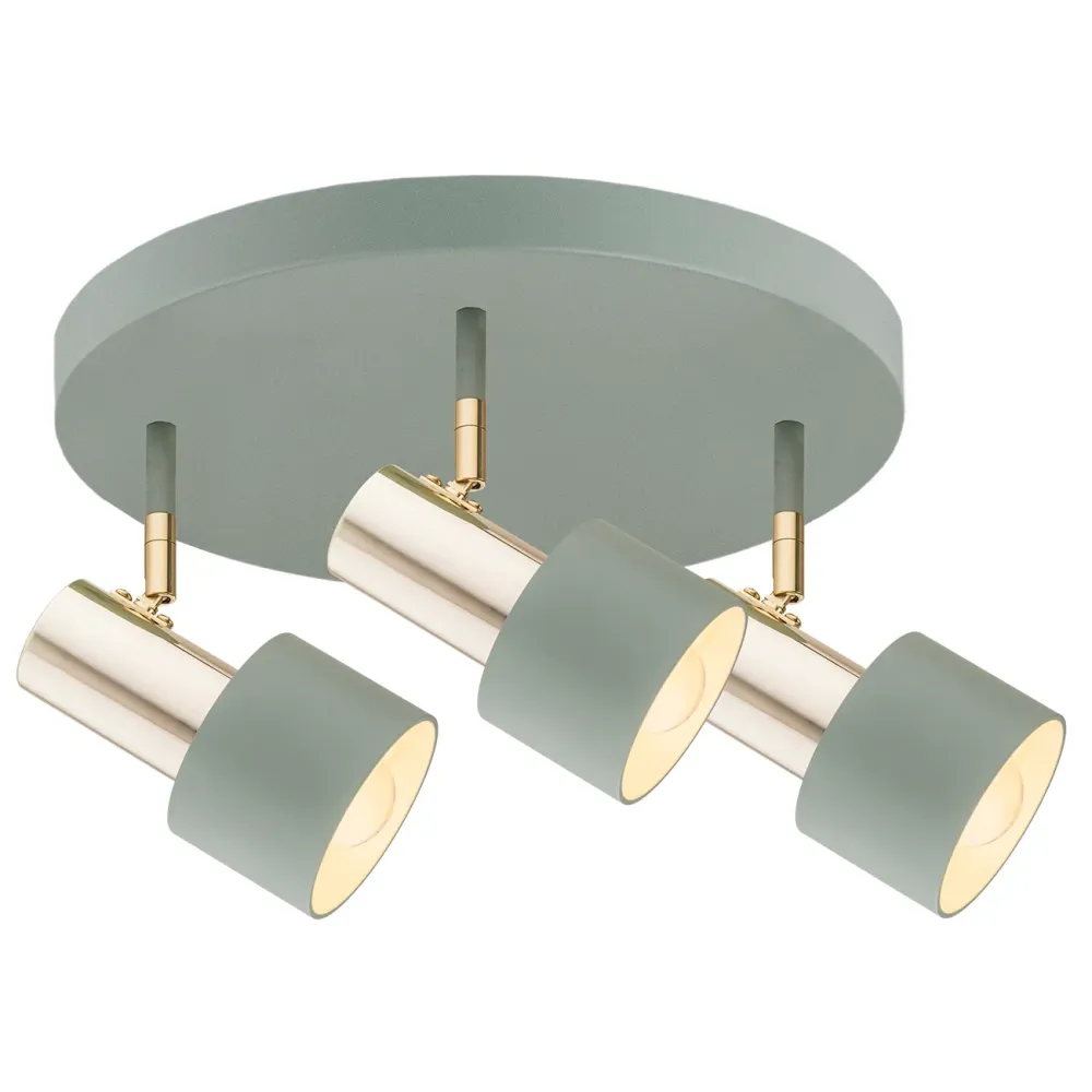 Spot de plafond Argon Doria 3L E27 H 21 cm Beige