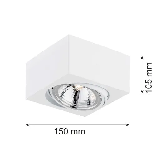Spot de plafond Argon Rodos 1L G9 H 10,5 cm White