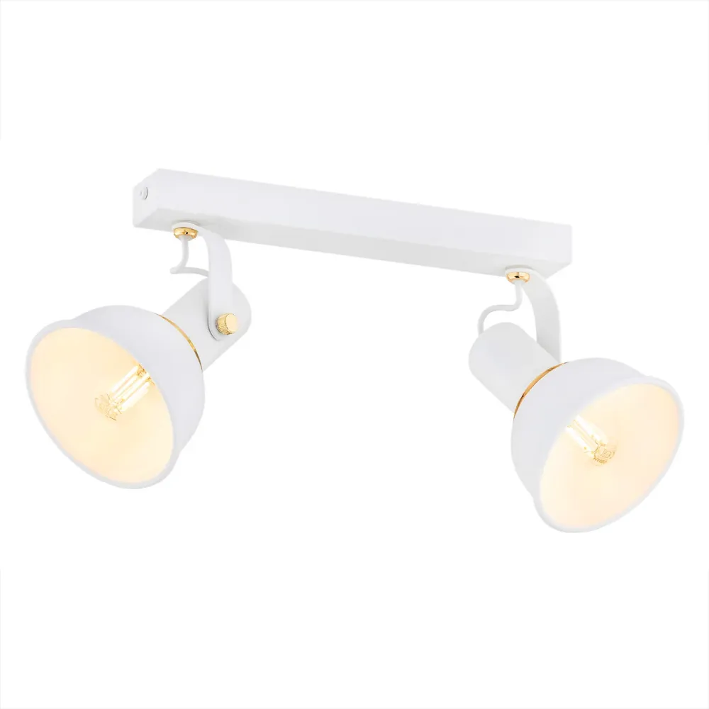 Spots de plafond Argon Twist 2L E14 H 17 cm White