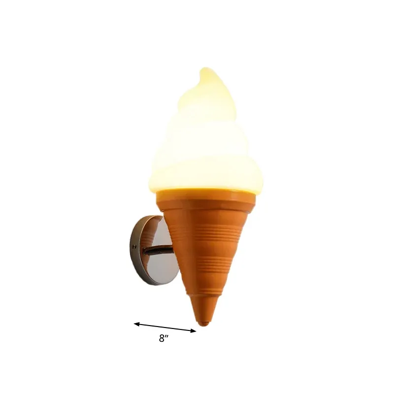 Applique murale en plastique à base de maïs sucré, une lumière créative et moderne, Beige, pour Restaurant Clearhalo