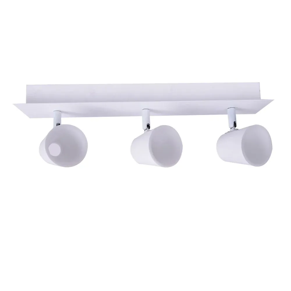 Kit de projecteurs sur rail LED CristalRecord à 3 lampes 15W White