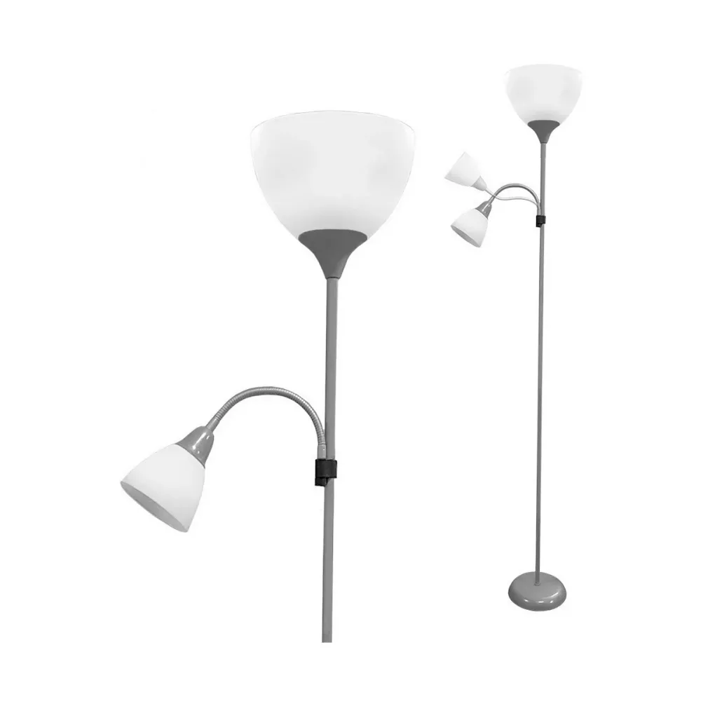 Lampadaire EDM 30010 Boston Argenté 60 W 220-240 V 176 cm EDM Product