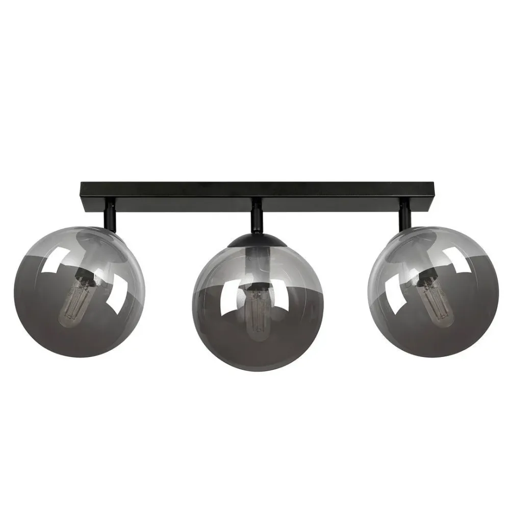 Plafonnier TOFI 3L, D14 noir, E14 Emibig