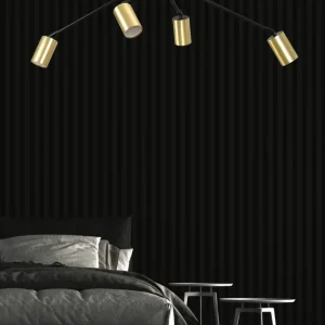 Plafonnier VERNO 4L, noir, GU10 Emibig