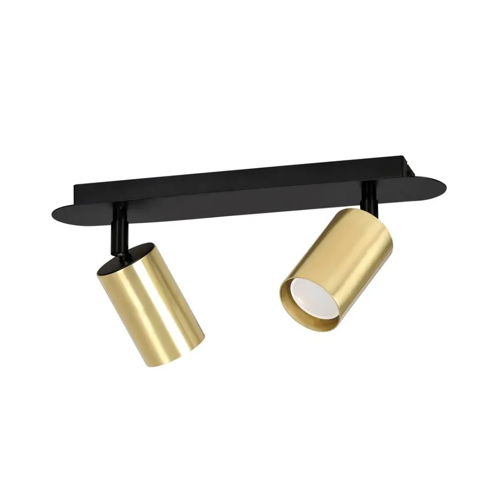 Plafonnier ZEN 2L, noir, GU10 Emibig