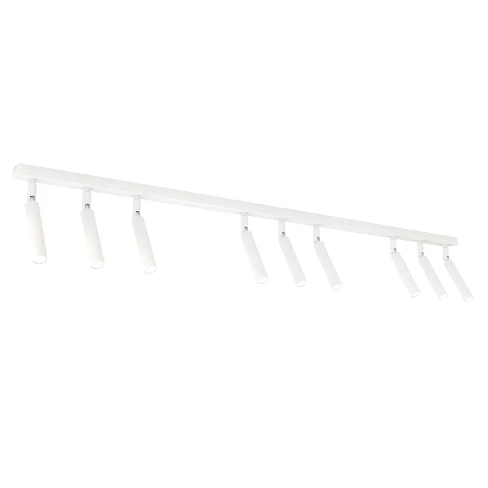 Projecteur Emibig IVI 9 en acier revêtu de poudre blanc/noir G9 White