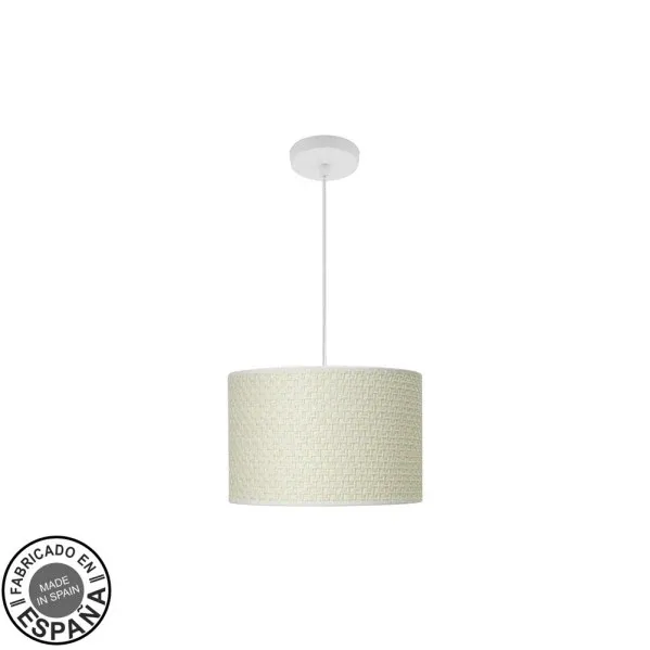 Suspension Fabrilamp Moda en métal blanc E27