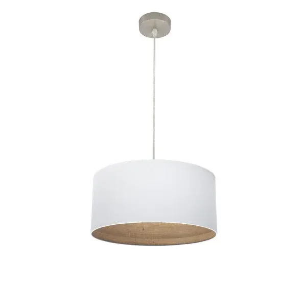 Suspension Fabrilamp Tatiana en métal blanc E27