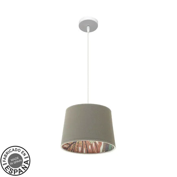 Suspension Fabrilamp Tunez en métal blanc E27