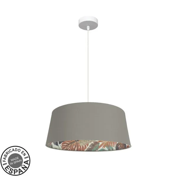 Suspension Fabrilamp Tunez en métal blanc E27