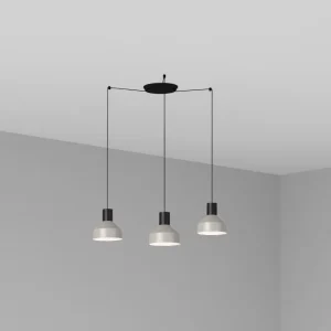 Applique murale d'appoint FARO Barcelona Kombo en acier noir mat E27 H 500 cm Grey