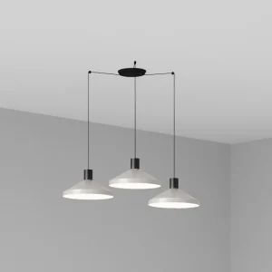 Applique murale d'appoint FARO Barcelona Kombo en acier noir mat E27 H 500 cm Grey