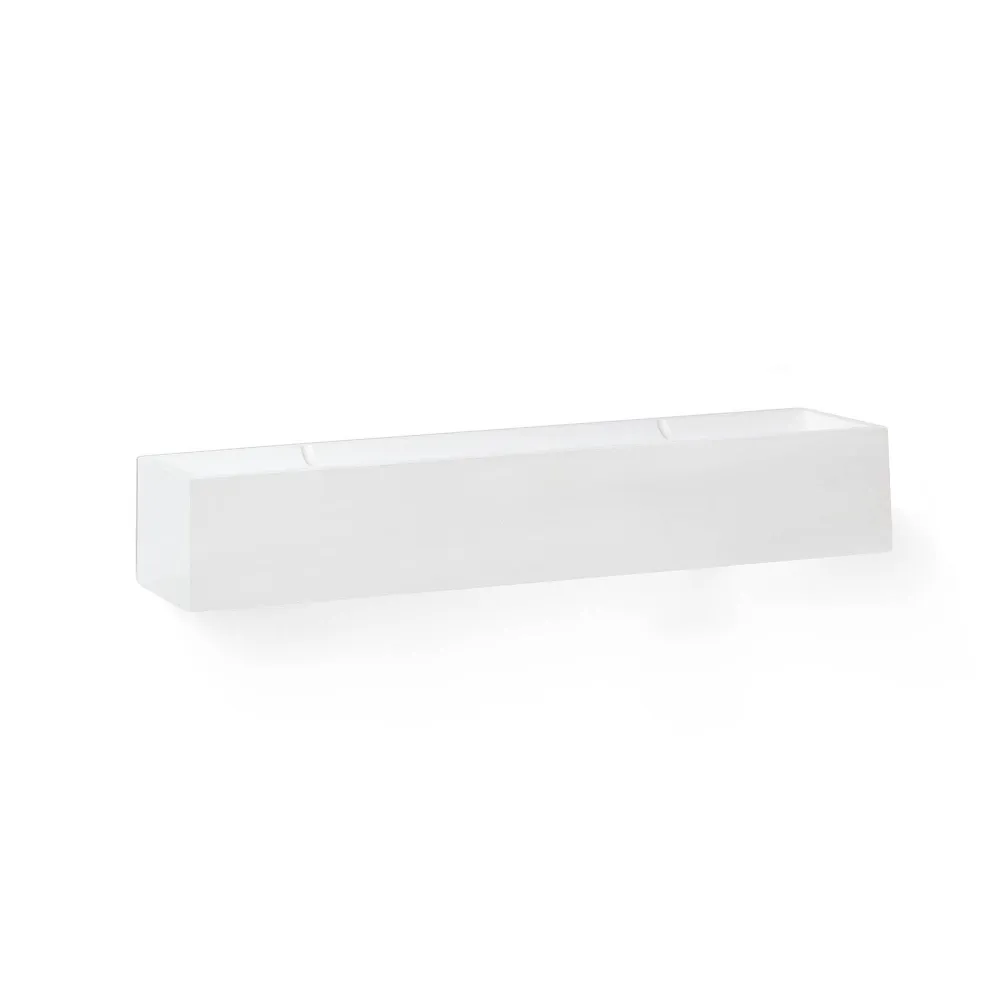 Applique murale d'appoint FARO Barcelona Tera, finition plâtre blanc mat, LED, hauteur 7,5 cm