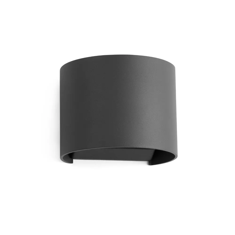 Applique murale extérieure FARO Barcelona Sunset, aluminium gris foncé, LED, H 9,0 cm