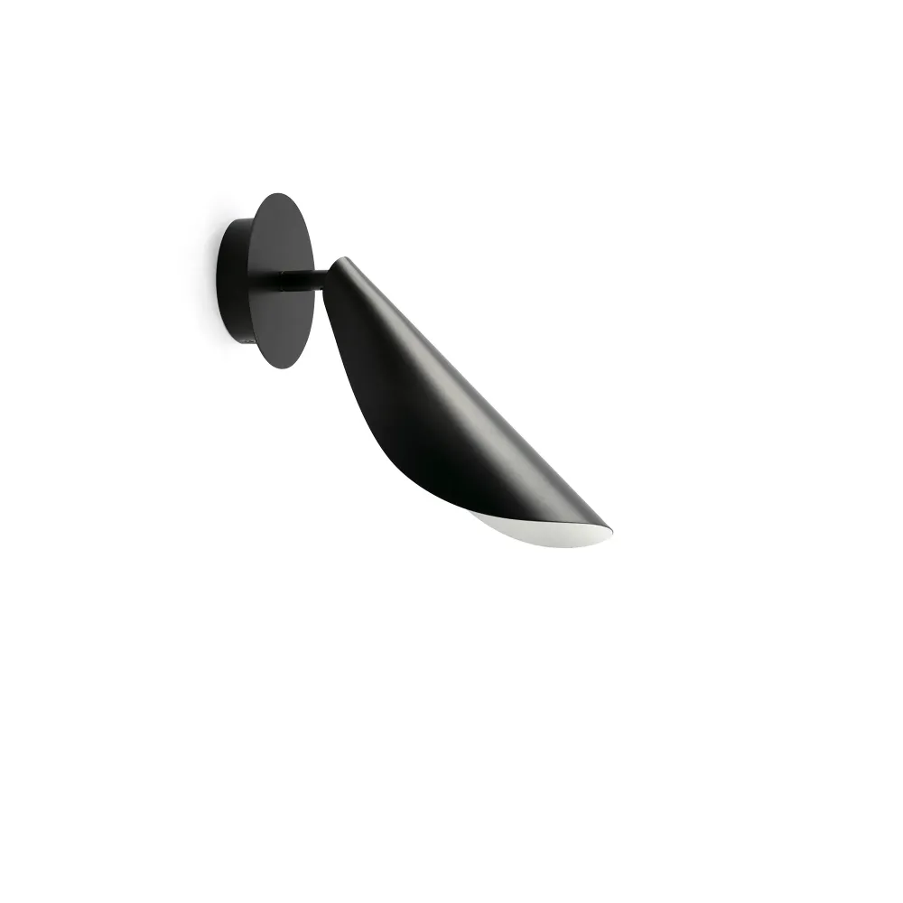 Applique murale FARO Barcelona Liggera en acier noir mat G9