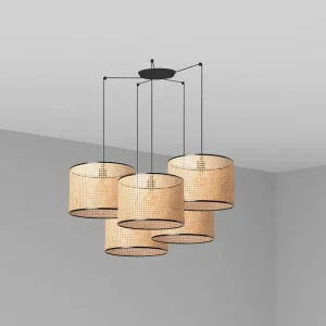 Applique murale FARO Barcelona Mambo, acier noir mat, douille E27, hauteur 500 cm