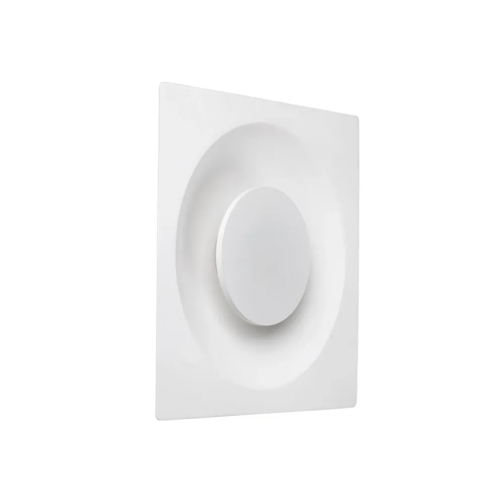 Applique murale FARO Barcelona Navi, finition plâtre blanc, LED, hauteur 27 cm